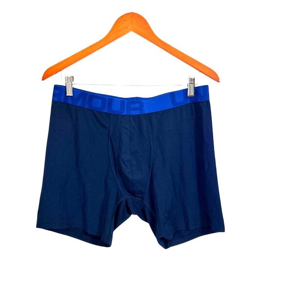 Under Armour Mens XL Boxerjock Boxer Briefs Soft & Stretchy Blue & Navy Performa - Picture 1 of 6